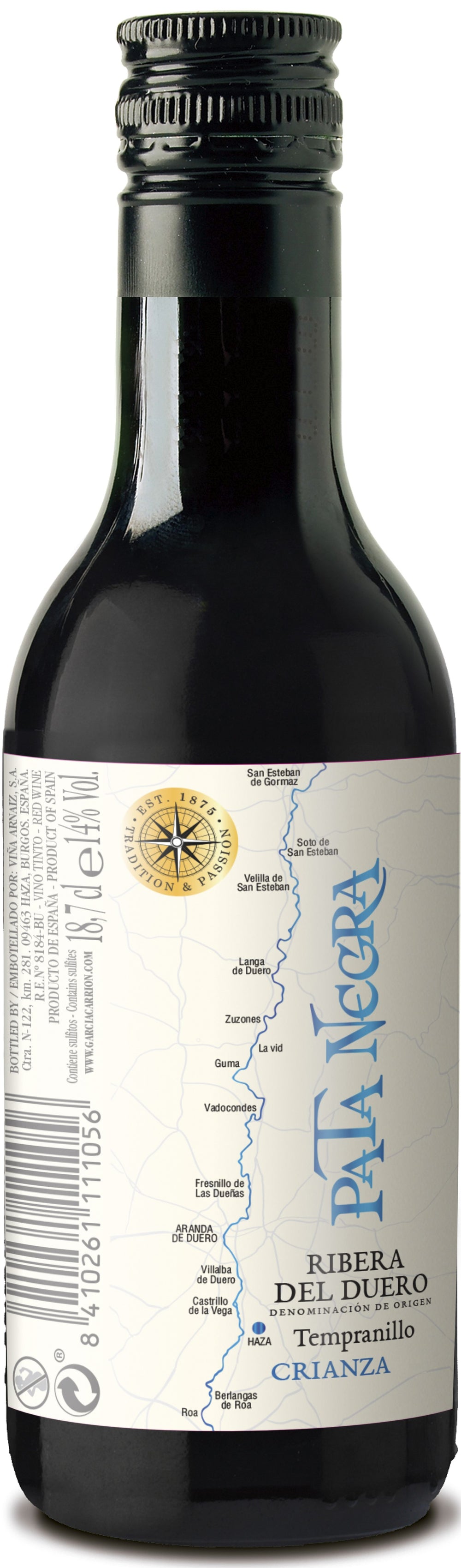 VINO PATA NEGRA RIBERA CRZA BOT187ML.X24